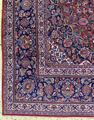 26994168c - Keschan Kork fein, Persien, Anfang 20.Jhd, Korkwolle auf Baumwolle, ca. 414 x 313 cm, ...