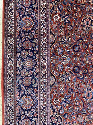 26994168d - Keschan Kork fein, Persien, Anfang 20.Jhd, Korkwolle auf Baumwolle, ca. 414 x 313 cm, ...