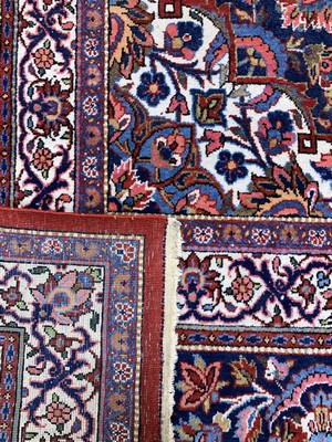 26994168l - Keschan Kork fein, Persien, Anfang 20.Jhd, Korkwolle auf Baumwolle, ca. 414 x 313 cm, ...