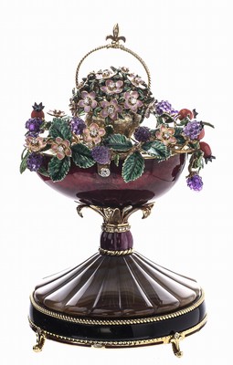 26994187a - 18 kt Gold FABERGE by VICTOR MAYER Spieluhr Herbst-Ei 1998, limit. Auflage, hier 9/10, ...
