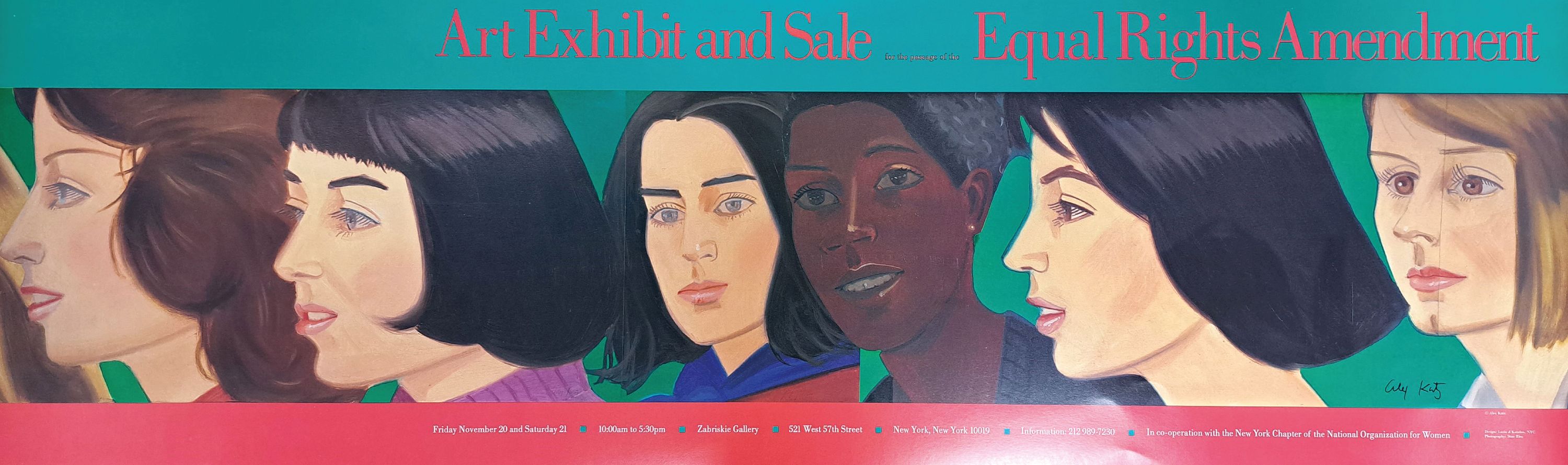 Detail k: Alex Katz, geb. 1927, Zabriskie Gallery, New York 1981, handsign., Offsetlithografie auf festem Papier, ca. 33x105x5 cm