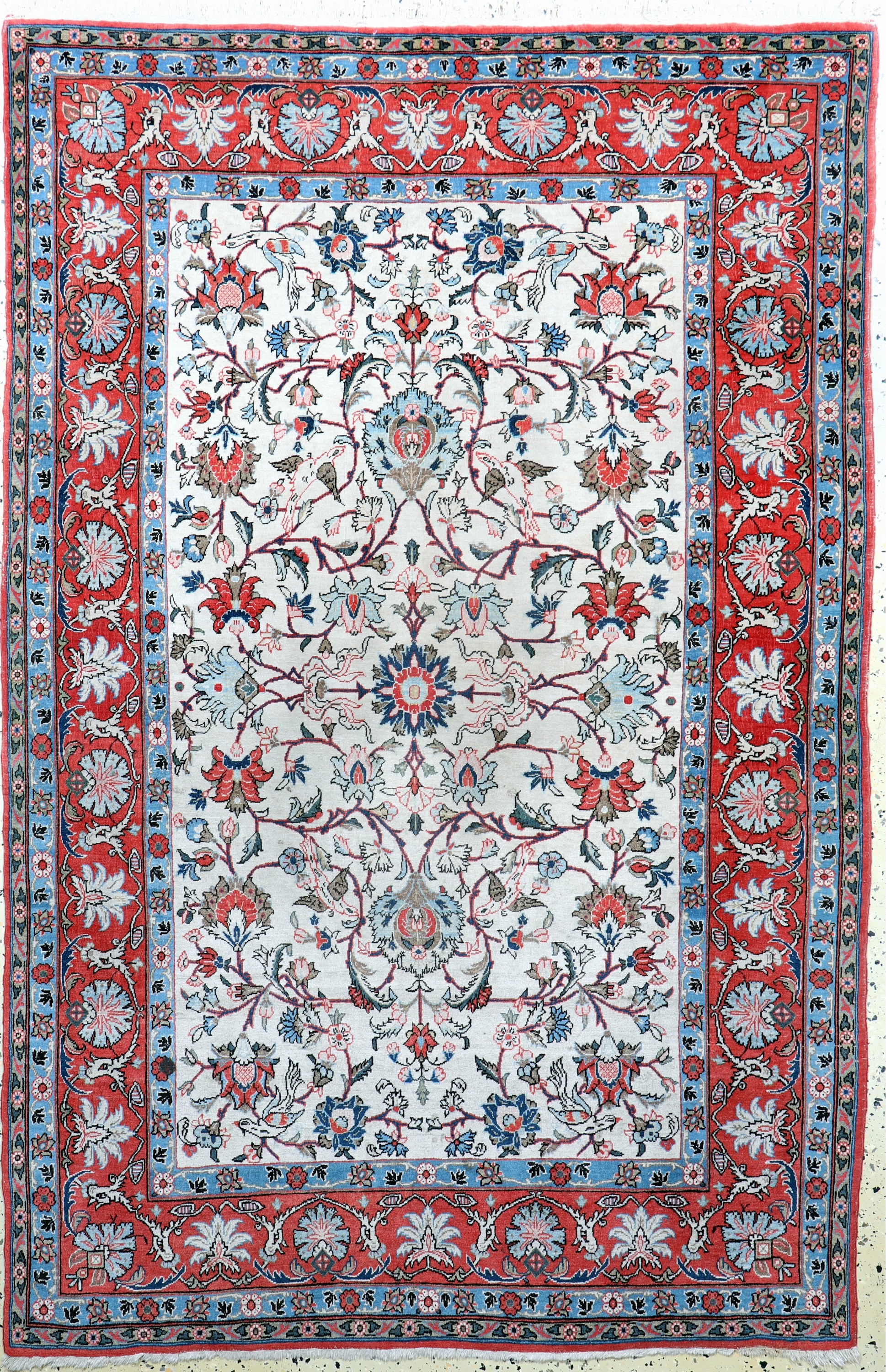 Esfahan alt, Persien, Anfang 20.Jhd, Wolle auf Baumwolle, ca. 210 x 140 cm, EHZ: 2-3