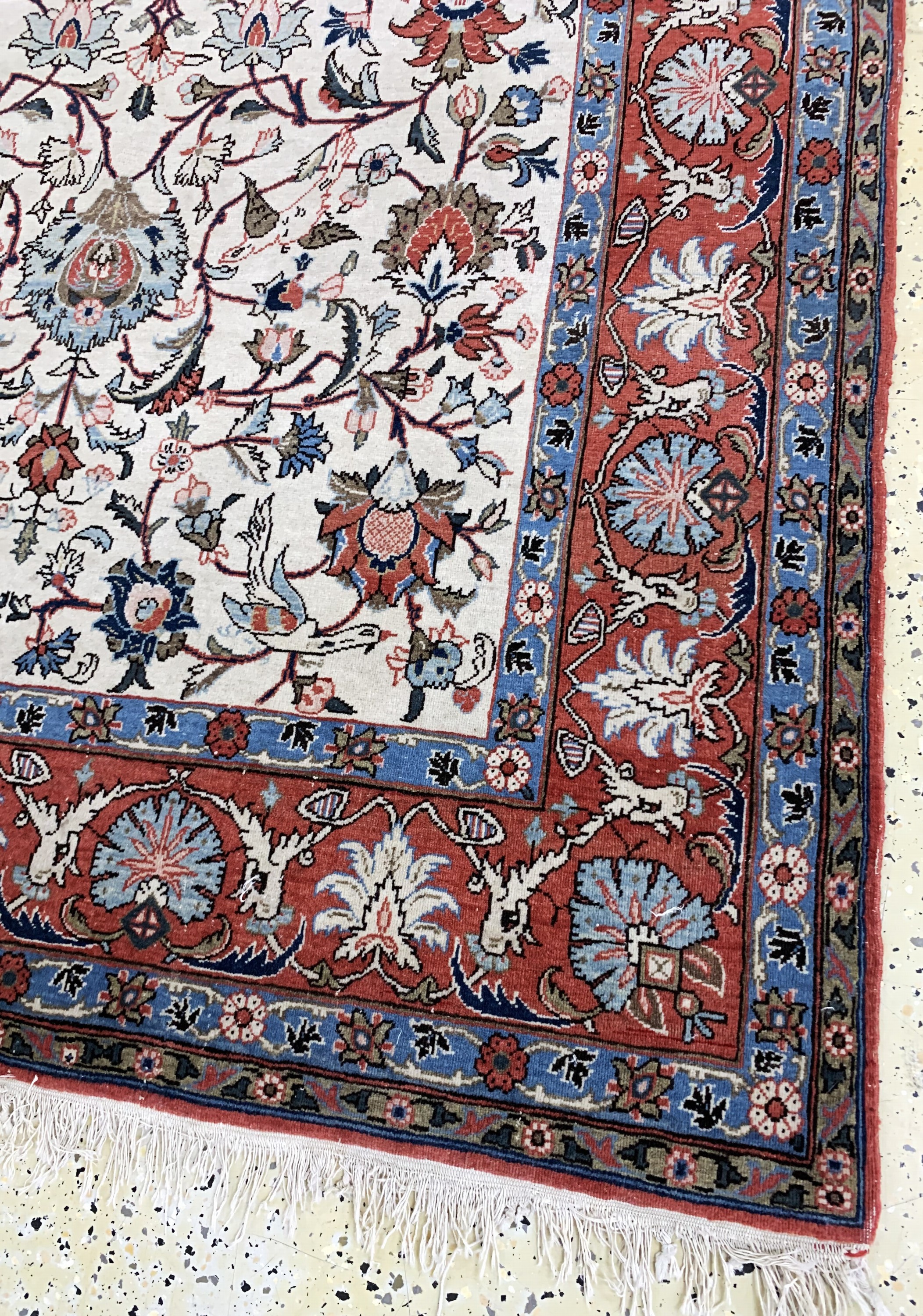 Detail c: Esfahan alt, Persien, Anfang 20.Jhd, Wolle auf Baumwolle, ca. 210 x 140 cm, EHZ: 2-3