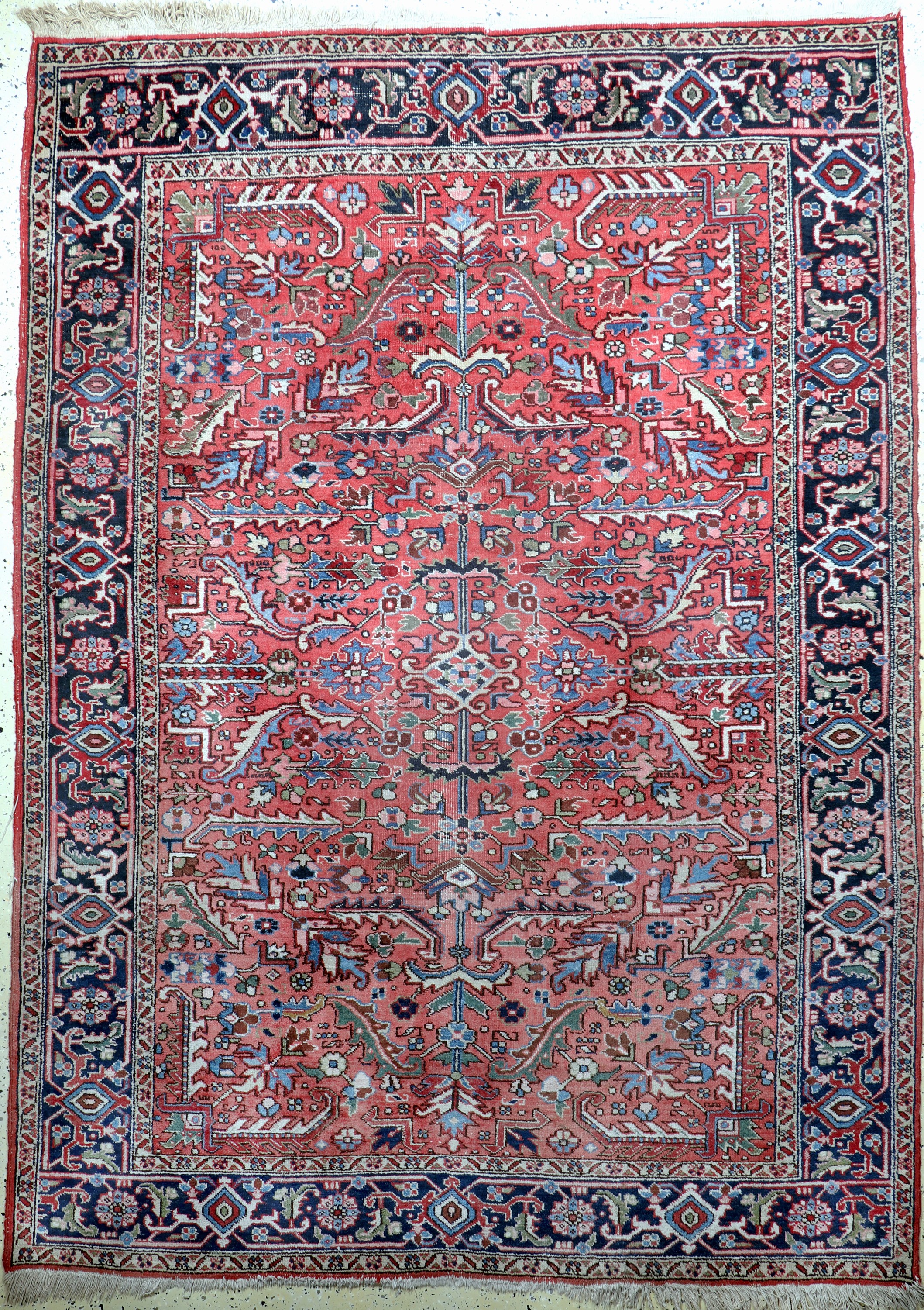 Heriz alt, Persien, Anfang 20.Jhd, Wolle auf Baumwolle, ca. 290 x 210 cm, EHZ: 2-3
