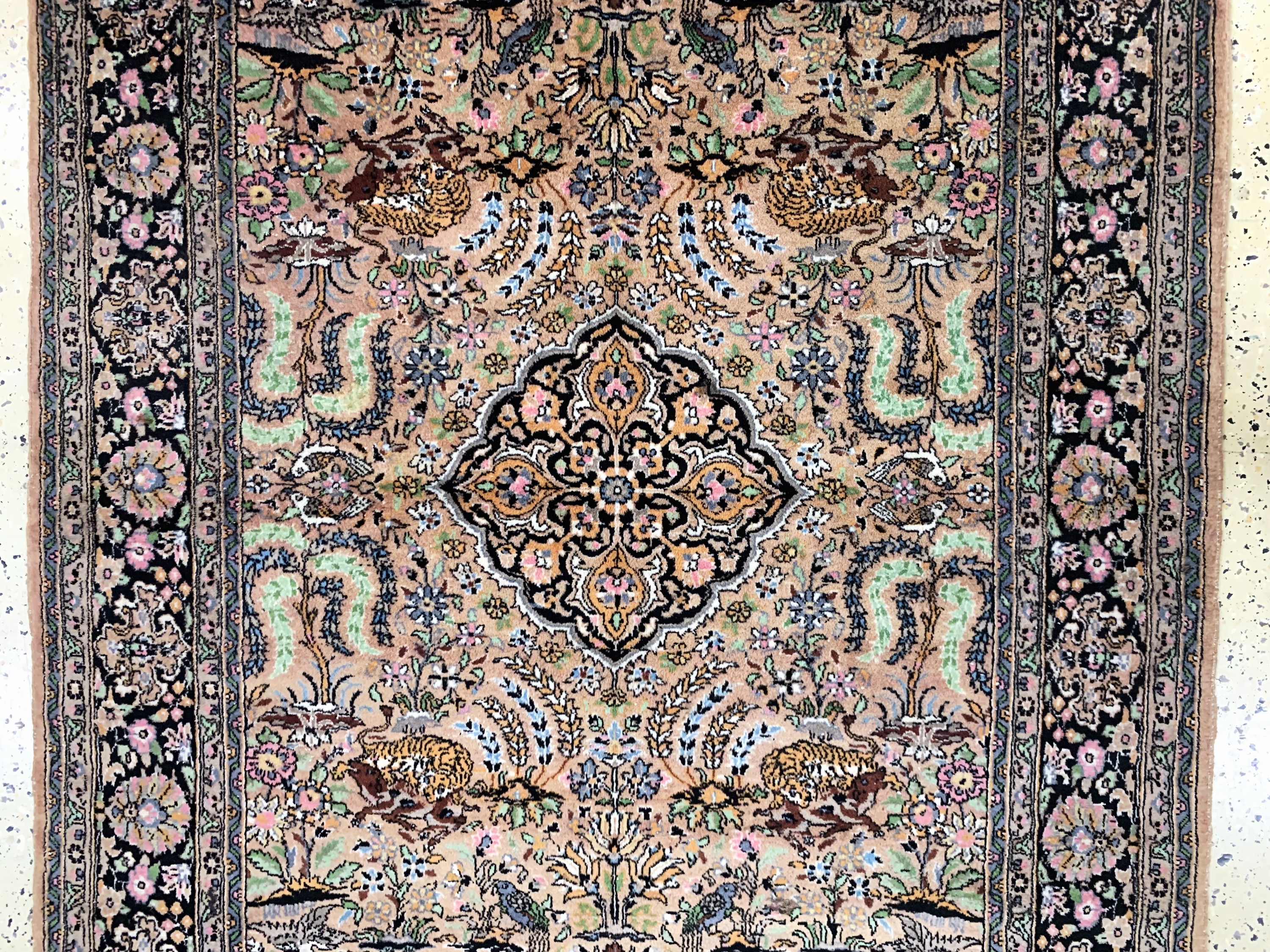 Detail b: Lahor fein, Pakistan, Ende 20.Jhd, Korkwolle, ca. 210 x 140 cm, EHZ: 2