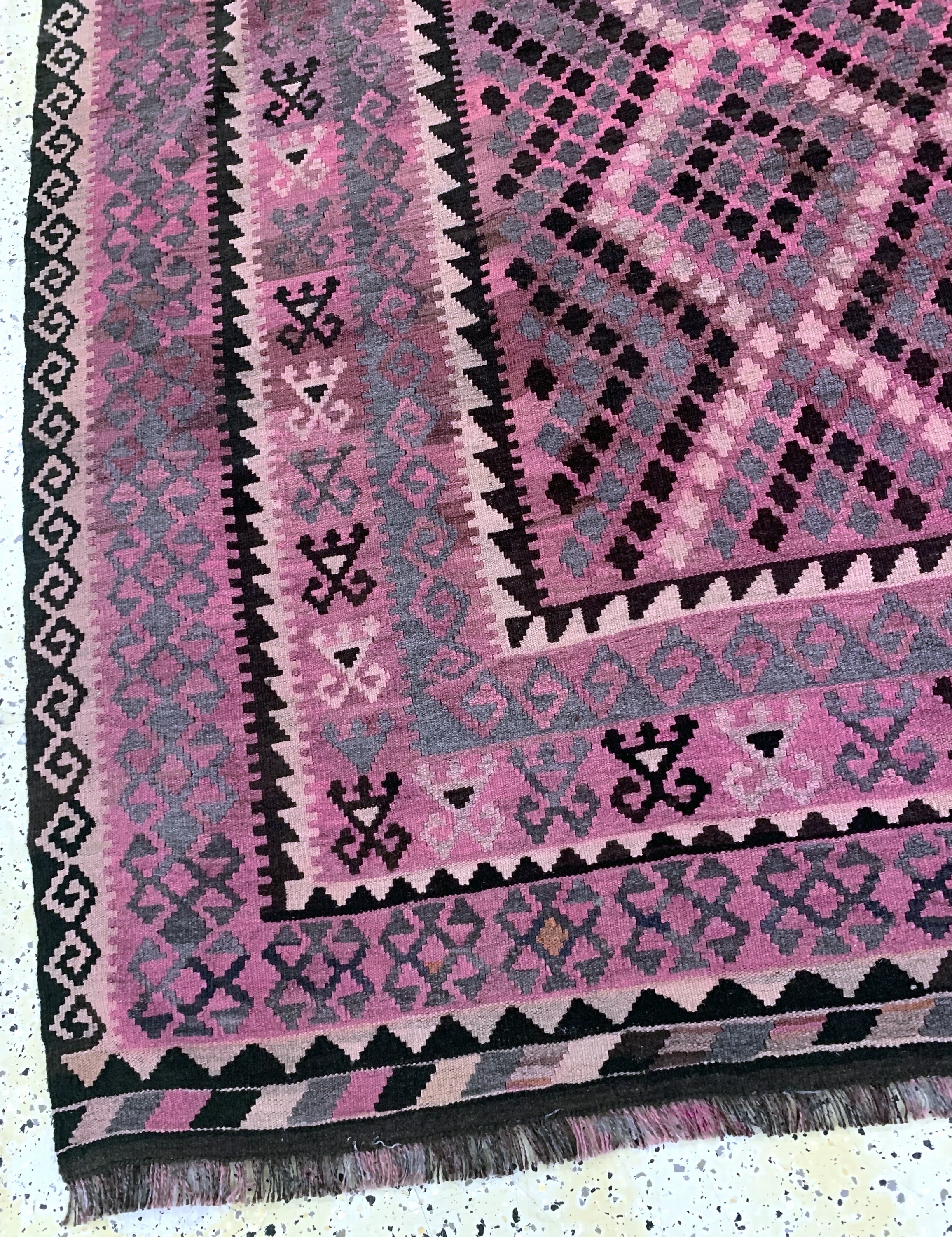 Detail f: Meymaneh Kelim, Afghanistan, Mitte 20.Jhd, Wolle auf Wolle, ca. 270 x 225 cm, EHZ: 1-2