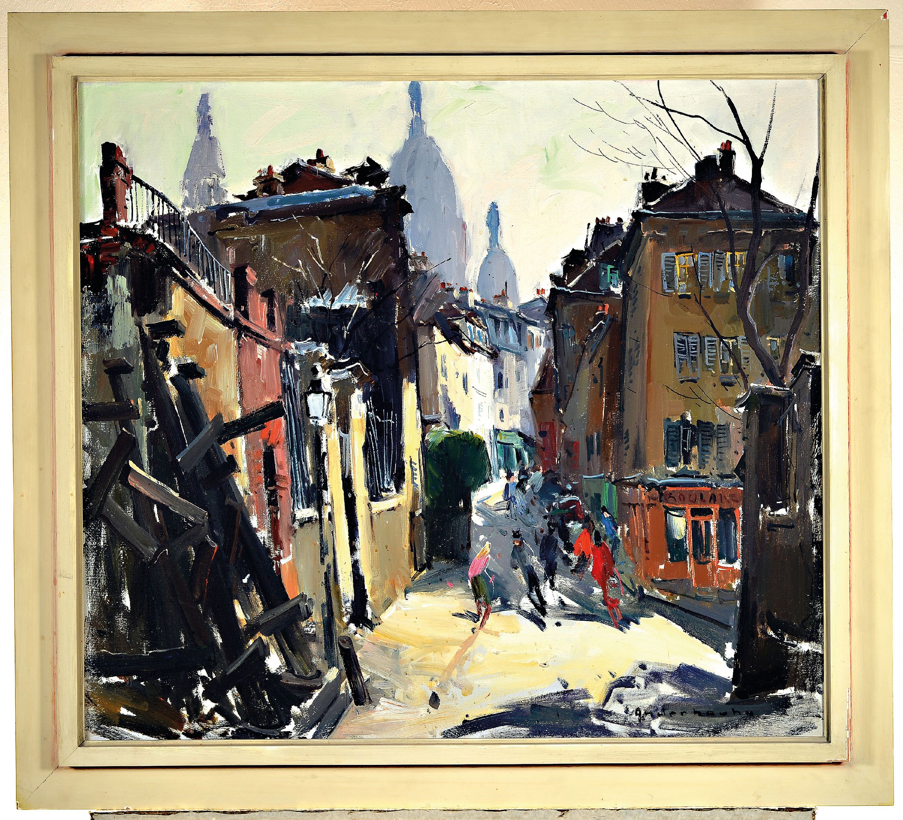 Detail k: Paul-Jean Anderbouhr, 1909-2006, Ansicht aus Paris, Öl/Lwd, rechts unten sign., ca. 70x80cm, R. ca. 86x95cm