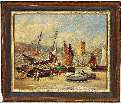26995846k - Arthur White, 1865-1953, britisch, ´The Harbor St. Ives´ so verso bez., links unten ...