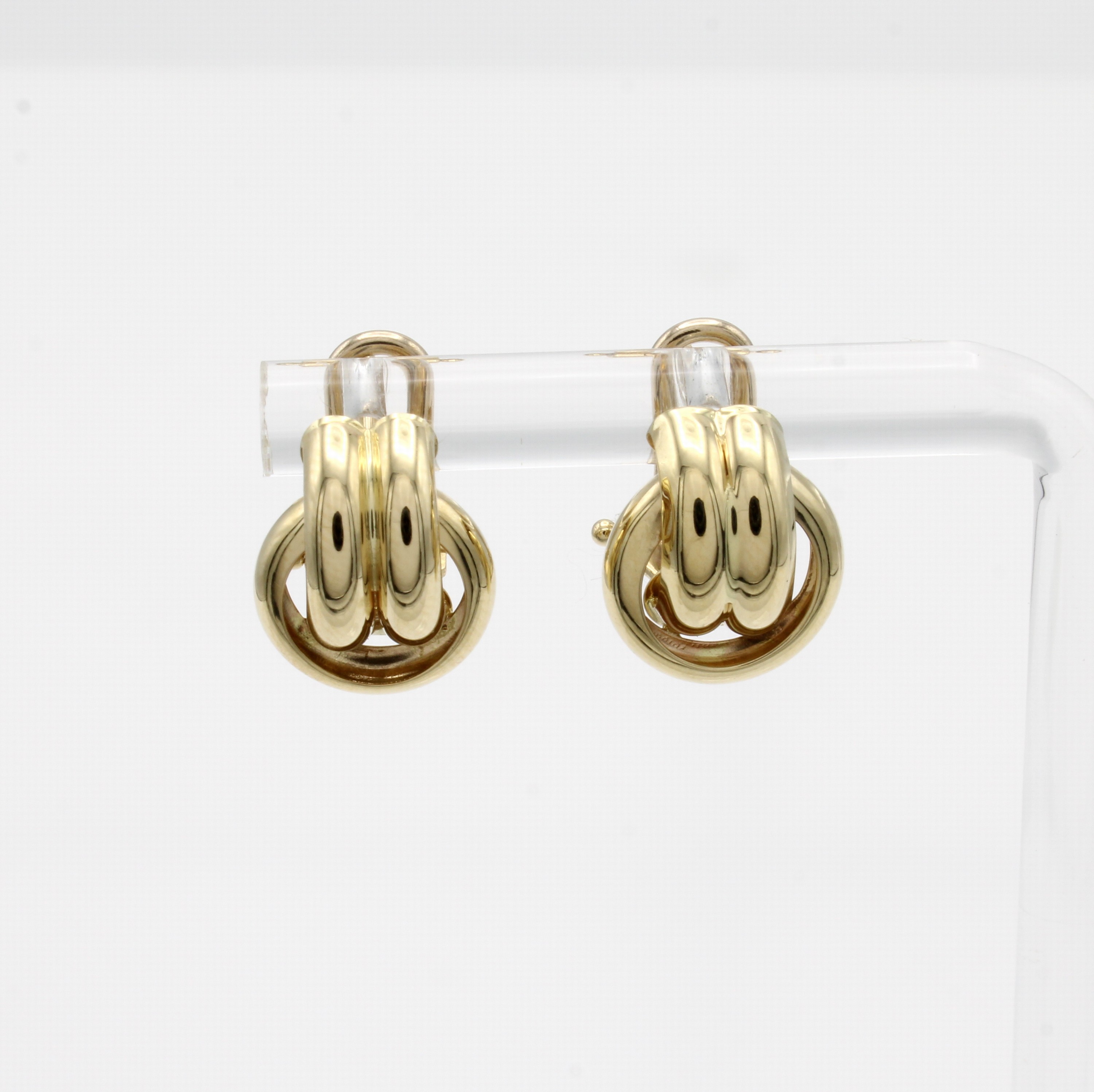 Image 26996104 - Paar Ohrstecker, GG 585/000, m. zus. Clip- brisur