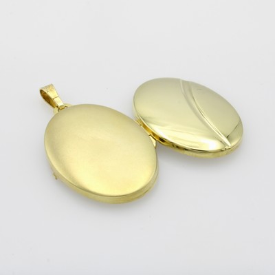 26996156b - Anhänger ´Medaillon´, GG 585/000, z.T. matt