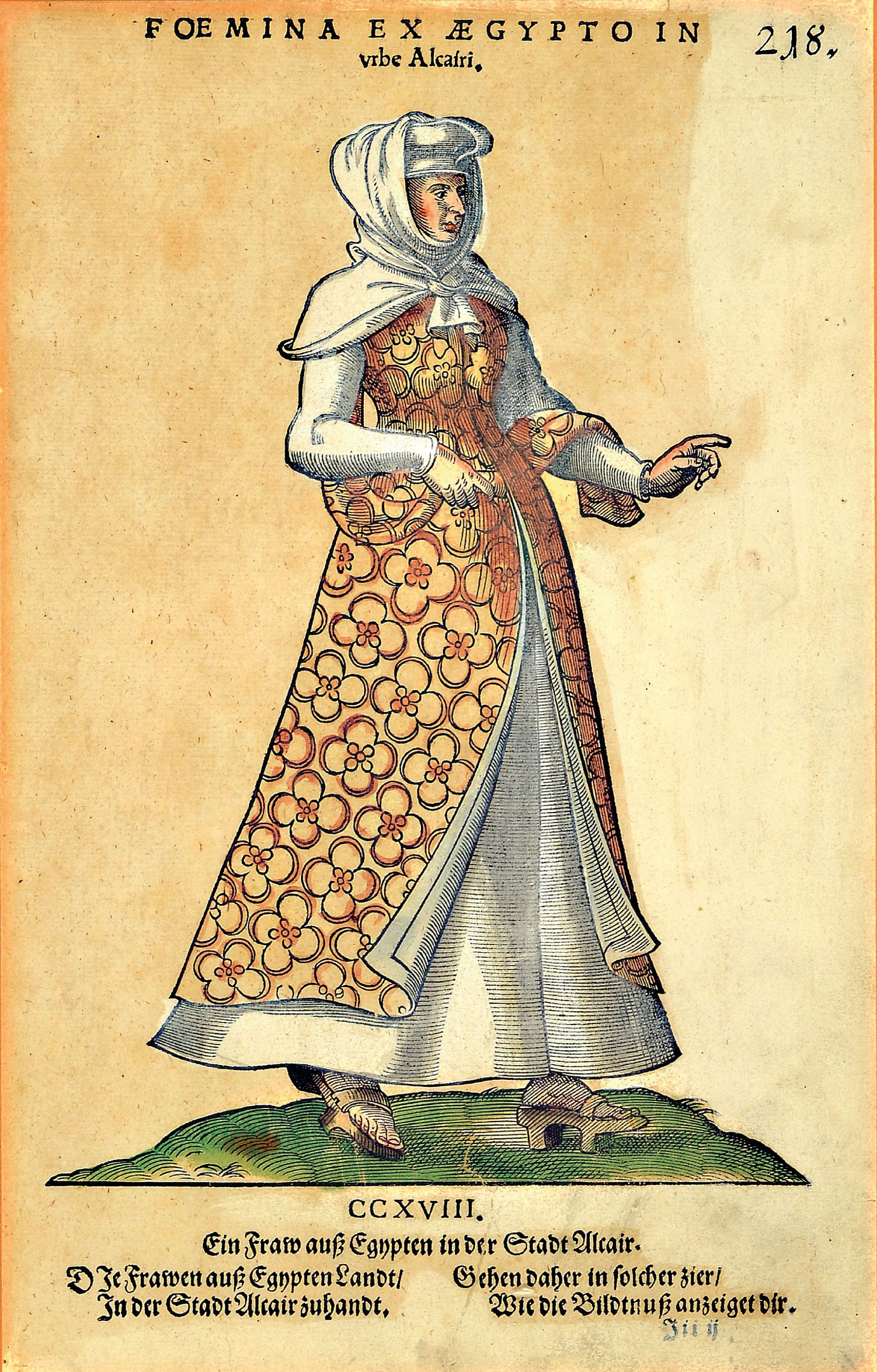 Image 26996356 - Jost Amman, 1539 - 1591, vier Holzschnitte, vier Trachten, später koloriert, ...