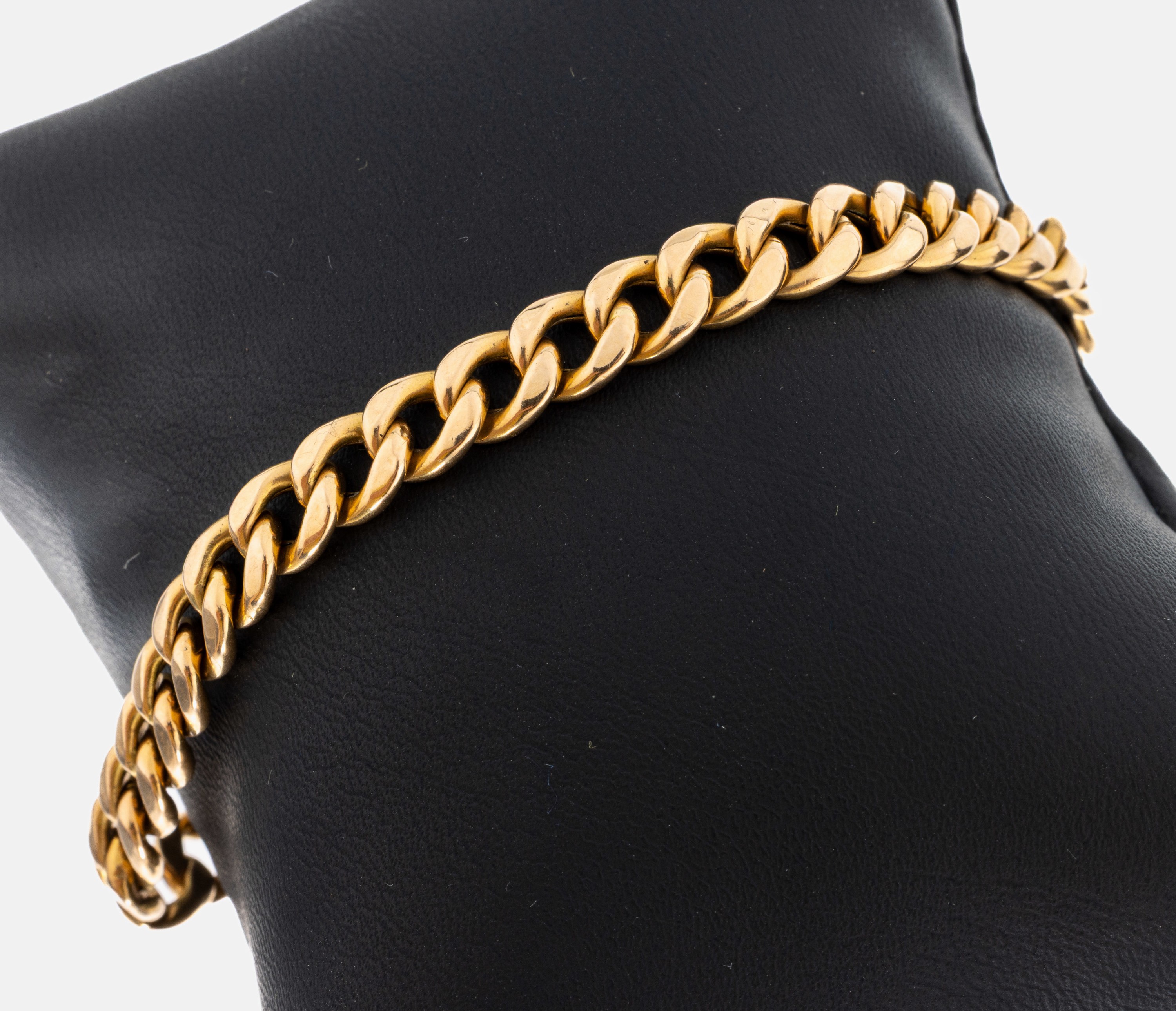 Image 26996377 - 14 kt Gold Armband, GG 585/000, L. ca. 19.5cm, Kastenschloss mit 2 Sicherheitsachten, ...