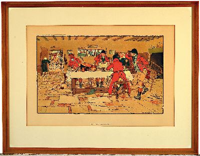 26996354k - Cecil Aldin, 1870 - 1935, , zwei Lithographien, ´Breakfast und, Supper´, um 1900, The ...