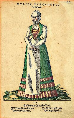 26996356c - Jost Amman, 1539 - 1591, vier Holzschnitte, vier Trachten, später koloriert, ...