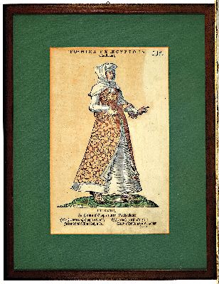 26996356k - Jost Amman, 1539 - 1591, vier Holzschnitte, vier Trachten, später koloriert, ...