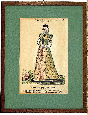 26996356l - Jost Amman, 1539 - 1591, vier Holzschnitte, vier Trachten, später koloriert, ...