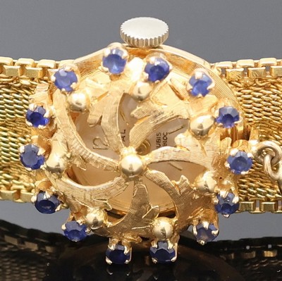 26996391c - OSAL ausgefallene Damenarmbanduhr in RG 750/000, Schweiz um 1965, Handaufzug, Goldband, ...