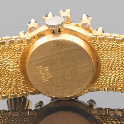 26996391g - OSAL ausgefallene Damenarmbanduhr in RG 750/000, Schweiz um 1965, Handaufzug, Goldband, ...
