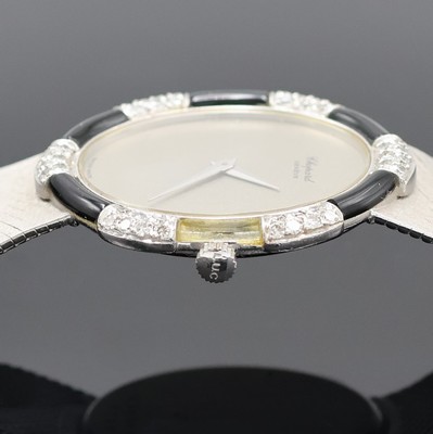 26996974d - CHOPARD Armbanduhr in WG 750/000 mit Diamanten, Schweiz um 1975, Handaufzug, Boden ...