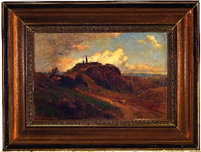 26997791k - Hans Dvorak, 1880 Wien-1915 Prag, Studie, ´Leopoldbergs in Döbling´, mittig unten ...