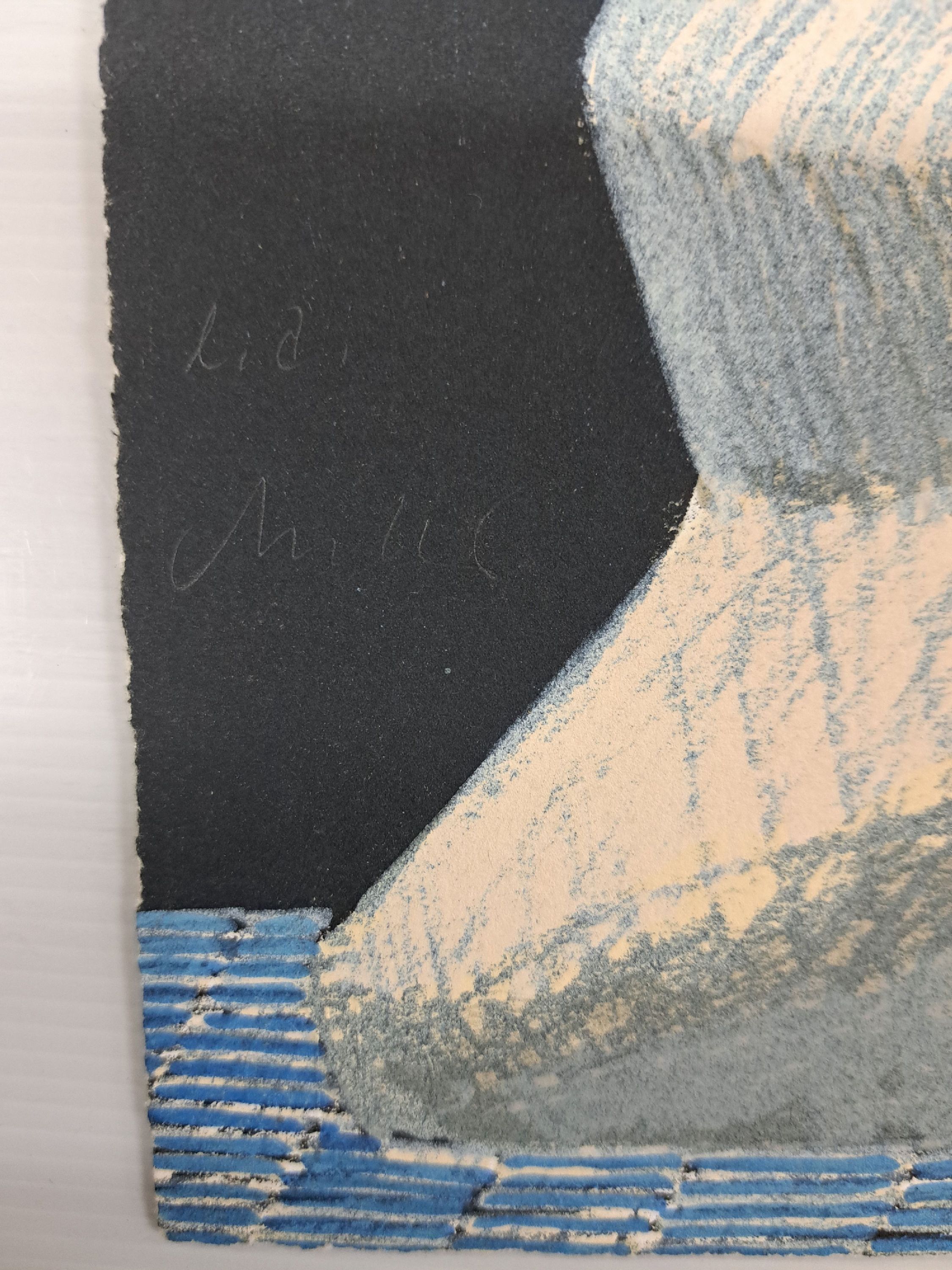 Detail l: Horst Antes, geb. 1936 Heppenheim, Farblithographie auf Velin, "Porträt Louis Armstrong I", 1975/76, Ed. e.a., ungerahmt, links unten ...