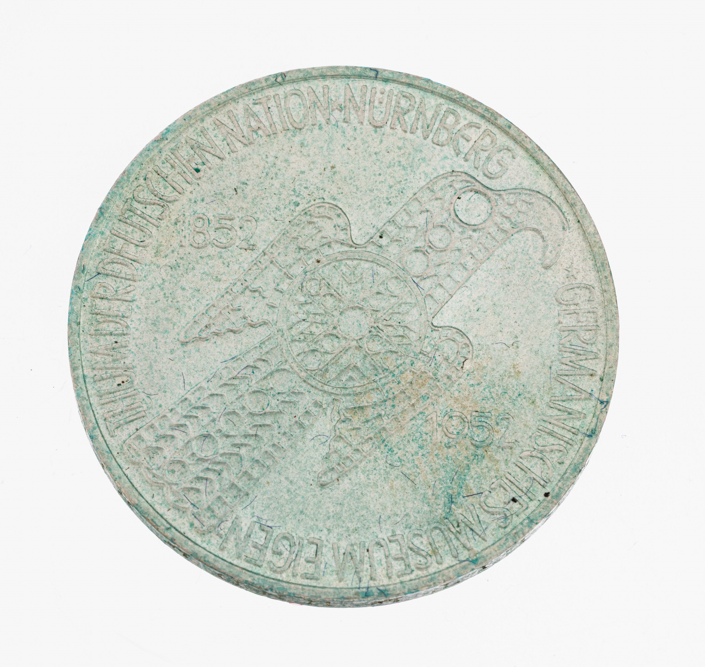 Image 26998474 - Silbermünze, 5 Mark, Deutschland, 1952, Germanisches Museum Nürnberg, angelaufen