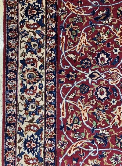 26998980c - Yazd signed, Persia, mid-20th century, wool oncotton, approx. 298 x 198 cm, condition: ...