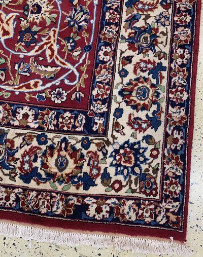 26998980f - Yazd signed, Persia, mid-20th century, wool oncotton, approx. 298 x 198 cm, condition: ...