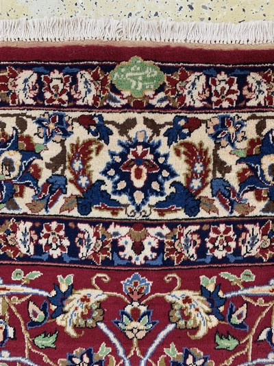 26998980h - Yazd signed, Persia, mid-20th century, wool oncotton, approx. 298 x 198 cm, condition: ...