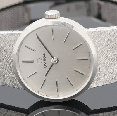 26999162a - OMEGA Damenarmbanduhr in WG 585/000 Referenz 7280, Schweiz um 1973, Handaufzug, Boden ...
