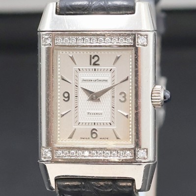 26999554a - Jaeger-LeCoultre Reverso Damenarmbanduhr Referenz 265.3.86 mit Diamanten, Schweiz um ...