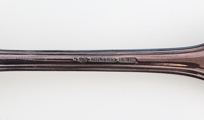 26999688b - Umfangreiches Besteck für 12 Personen, 800er Silber, Wilkens Bremen, Modell Augsburger ...