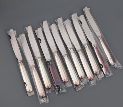 26999688e - Umfangreiches Besteck für 12 Personen, 800er Silber, Wilkens Bremen, Modell Augsburger ...