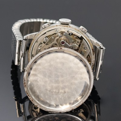 27000099e - MARVIN Schaltradchronograph in Stahl, Schweiz um 1940, Handaufzug, 3-teil. Geh., sign. ...