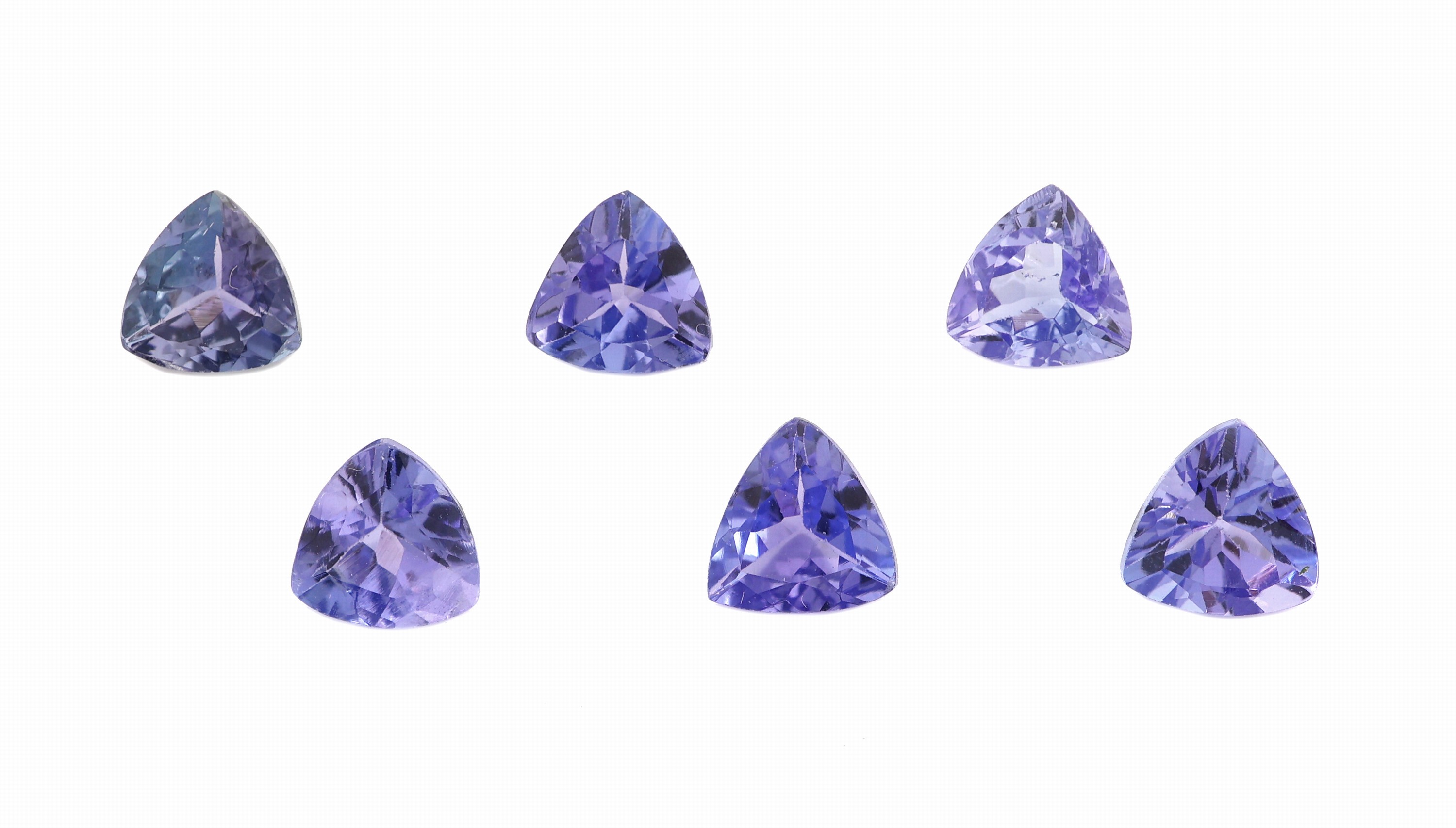 Image 27000283 - Lot 6 lose Tansanite, zus. ca. 2.97, facett. Triangeln Schätzpreis: 1300, - EUR