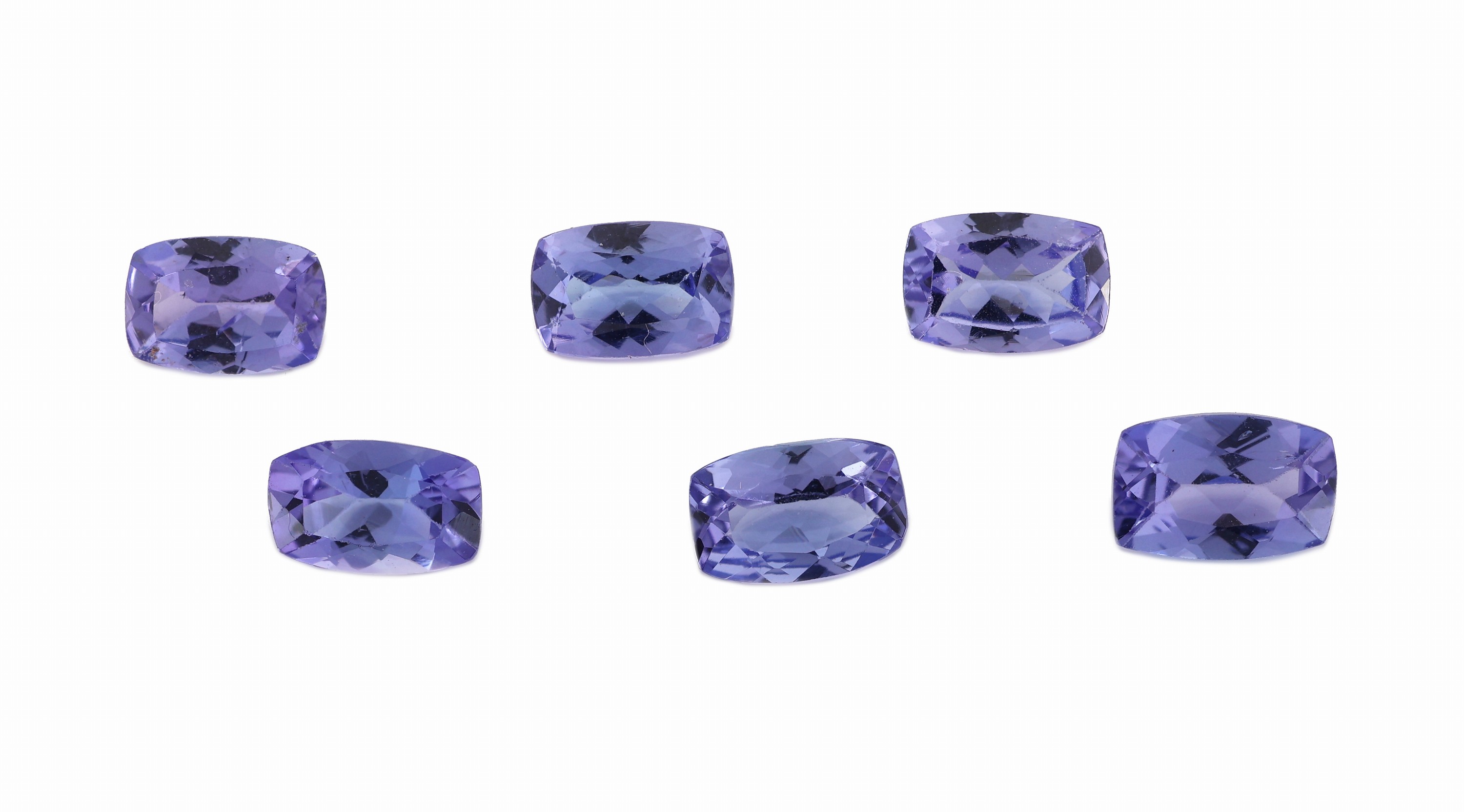 Image 27000285 - Lot 6 lose Tansanite, zus. ca. 3.03 ct, facett. Rechtecke Schätzpreis: 1300, - EUR
