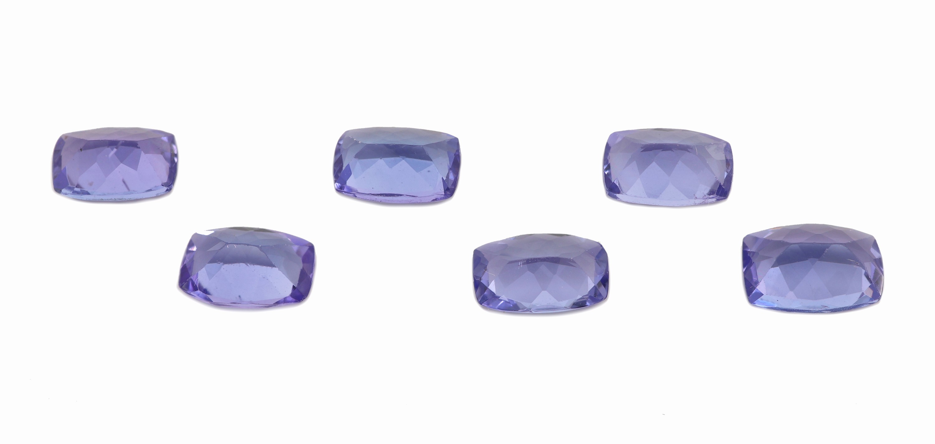 Detail a: Lot 6 lose Tansanite, zus. ca. 3.03 ct, facett. Rechtecke
