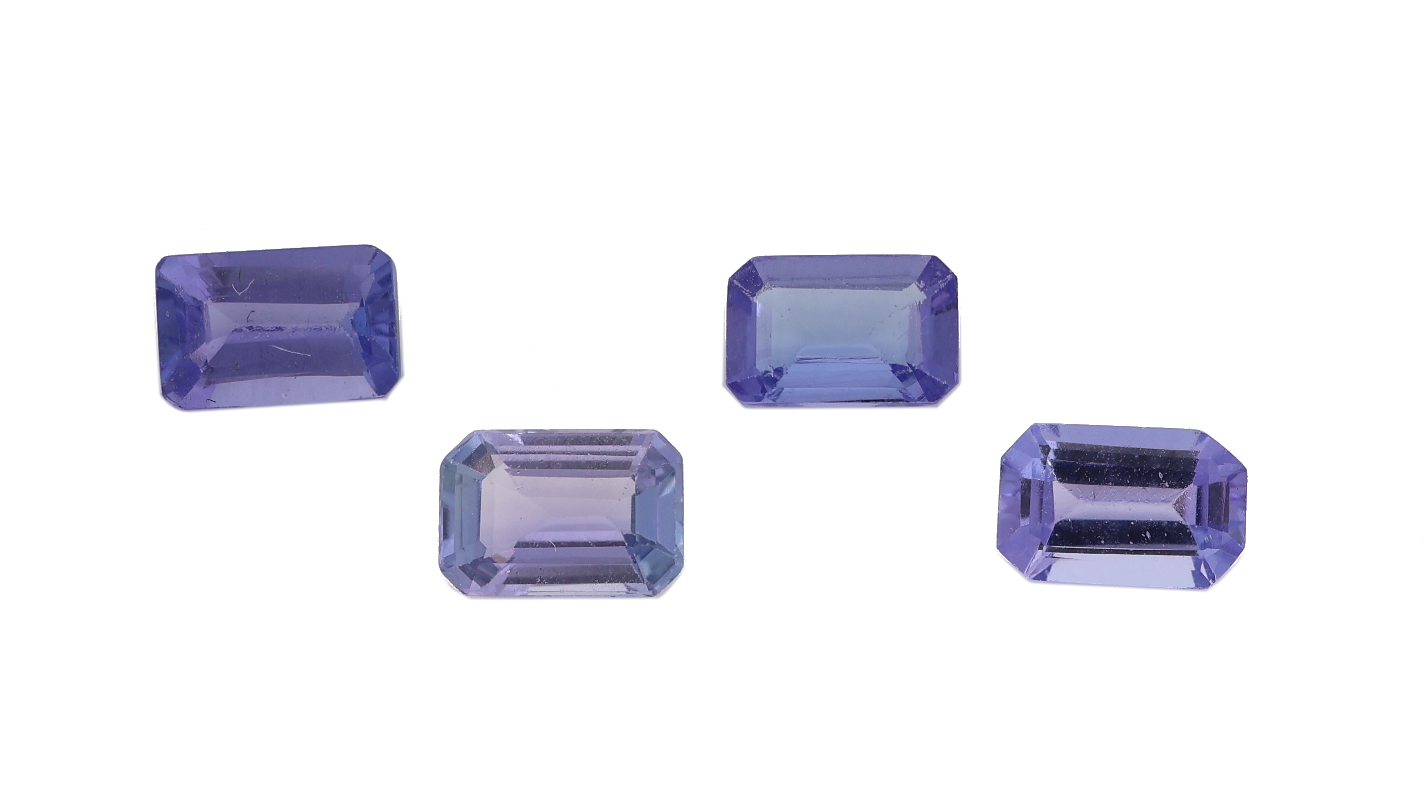 Image 27000348 - Lot 4 lose Tansanite, zus. ca. 2.09 ct, Treppenschliff Schätzpreis: 650, - EUR