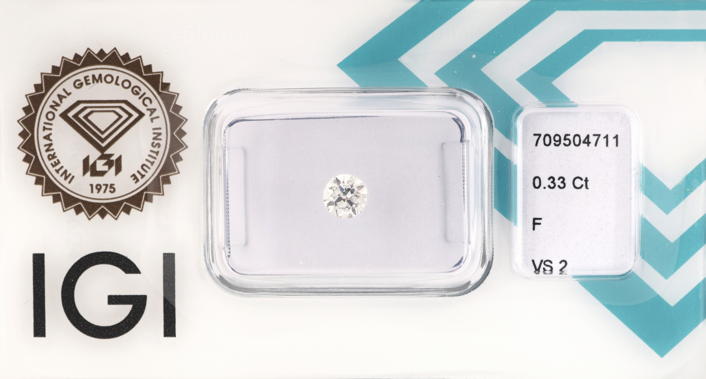 Image 27000403 - Loser Brillant, 0.33 ct feines Weiß (F)/vs2, eingeschweißt, IGI-Expertise Schätzpreis: ...