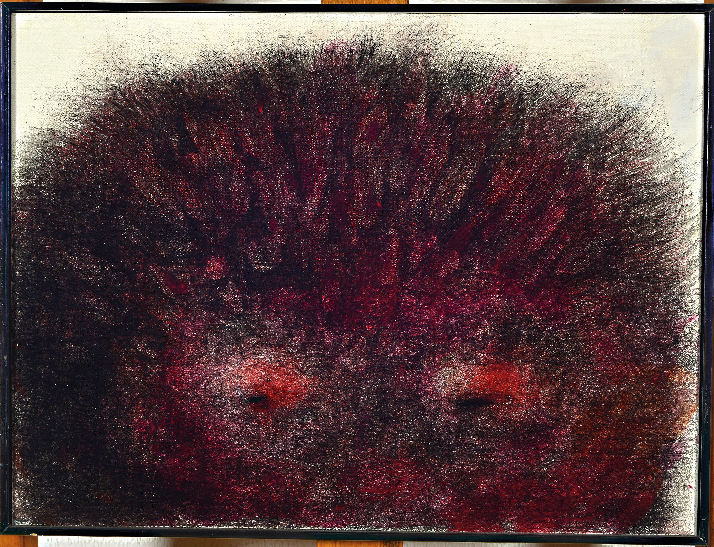 Image 27000547 - Werner Knaupp, 1936 Nürnberg-2025, ´Kopf 19/47´, von 1974, Kugelschreiber und Acryl ...