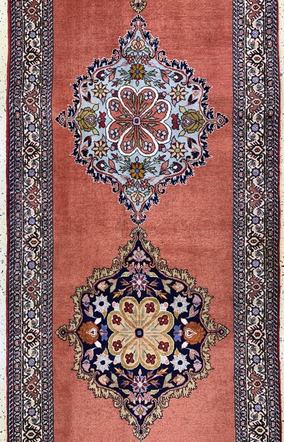 27000610b - Bidjar fein, Persien, Ende 20.Jhd., Korkwolle, ca. 385 x 92 cm, EHZ: 2 Schätzpreis: ...