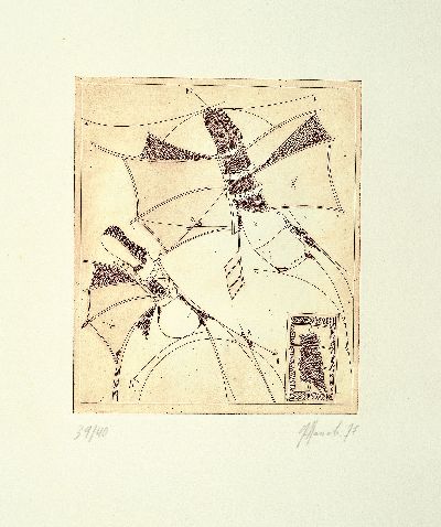 27000612a - Gerd Hanebeck, 1939 Remscheid-2017 Wuppertal , Mappe ´Hommage a Alphonse Penaud´, 1977, ...