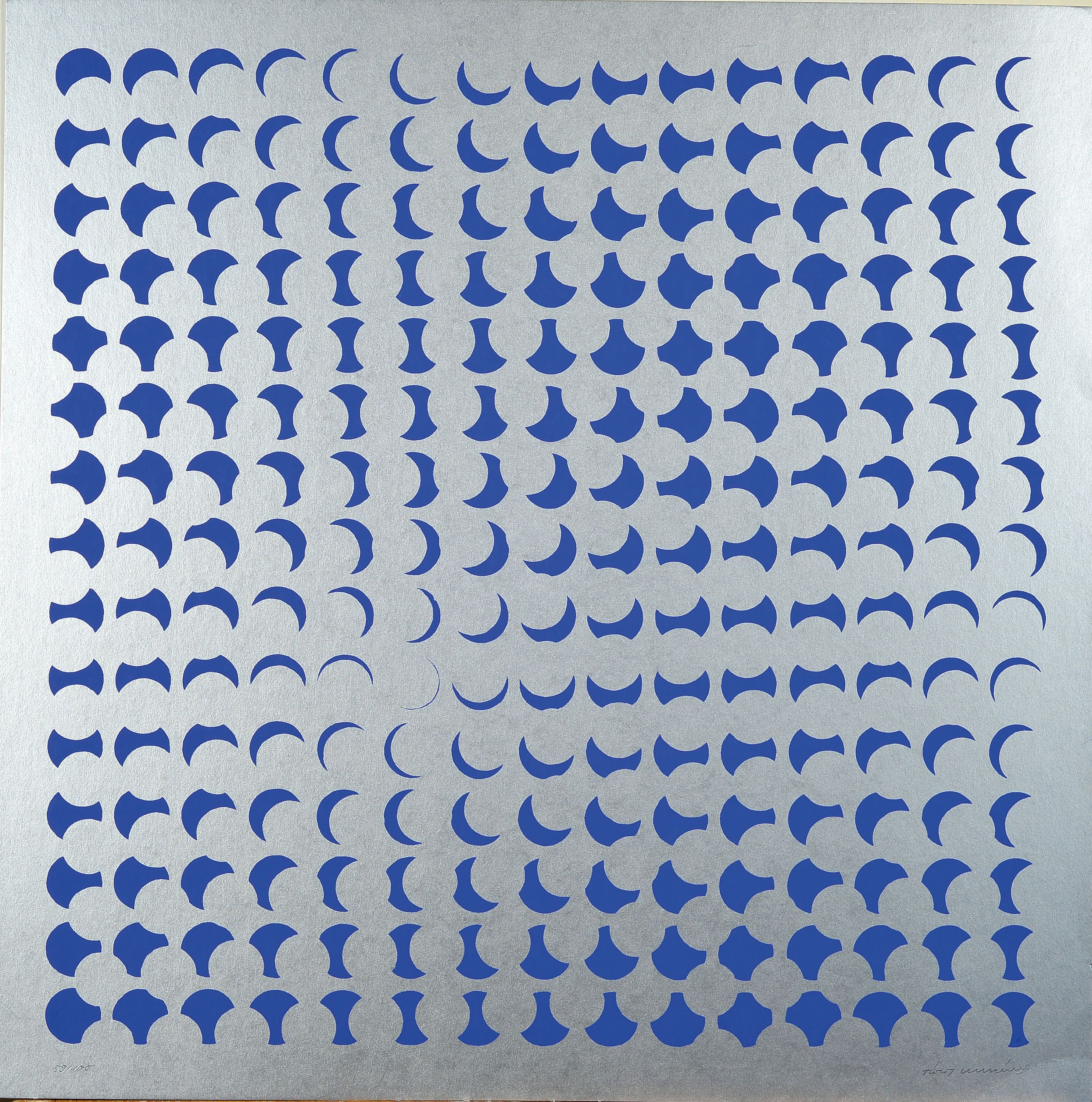 Detail m: Prof. Timm Ulrichs, geb. 1940 Berlin, 3 Serigraphien, o.T. Ed. 59/100, 50x50 cm, signiert, Künstlerstempel; o.T. von 1968, Edition H. Haseke, ...