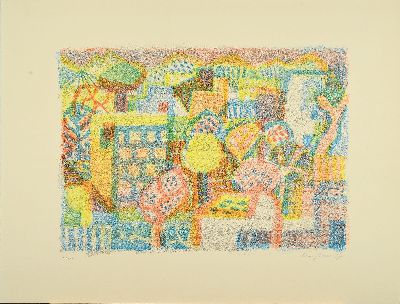 27000773l - Eduard Bargheer, 1901 Finkenwerder-1979 Hamburg, 2 Farblithographien, ´Sahara´ 1967 und ...