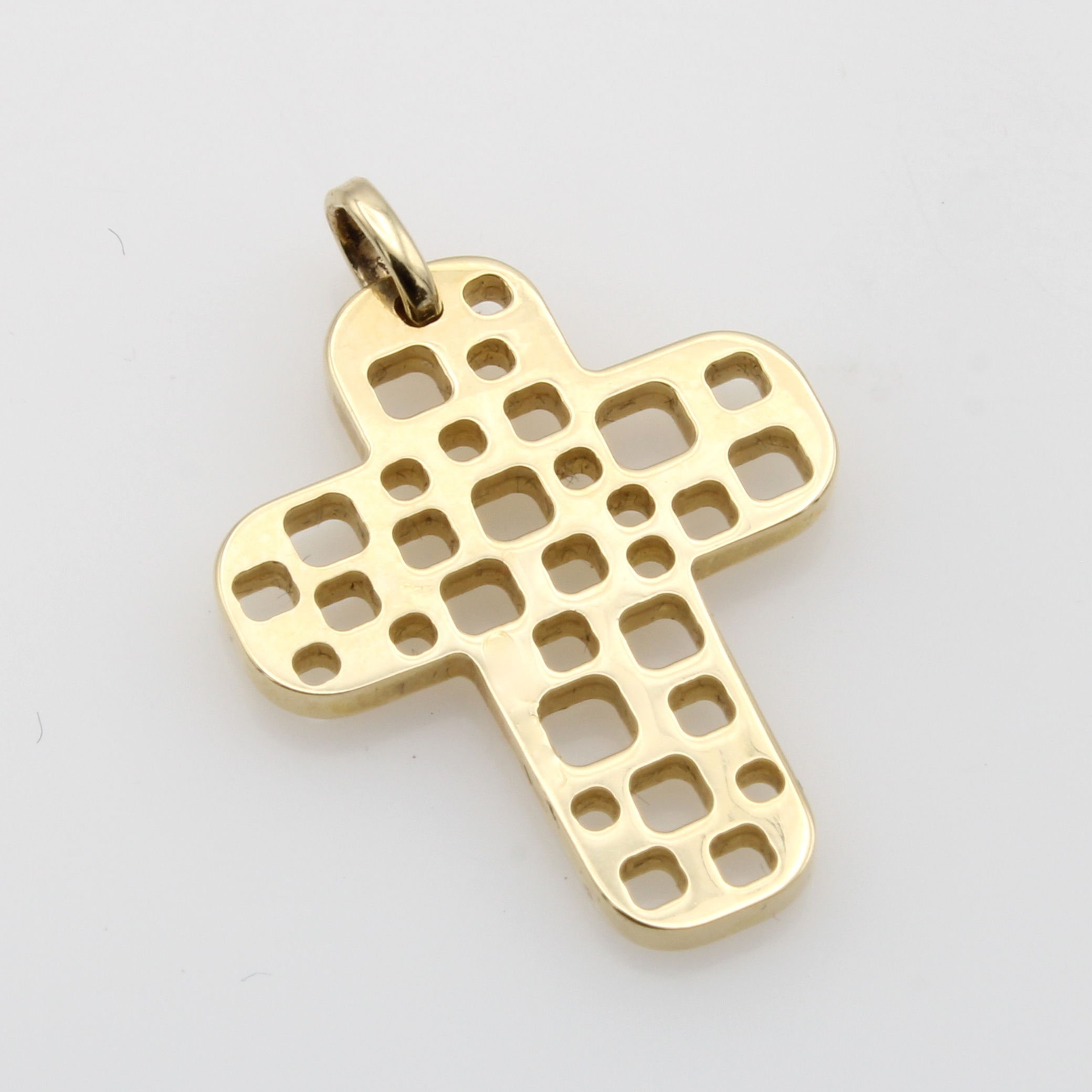 Image 27000812 - Kreuzanhänger, GG 585/000, ornamentreiches Kreuz