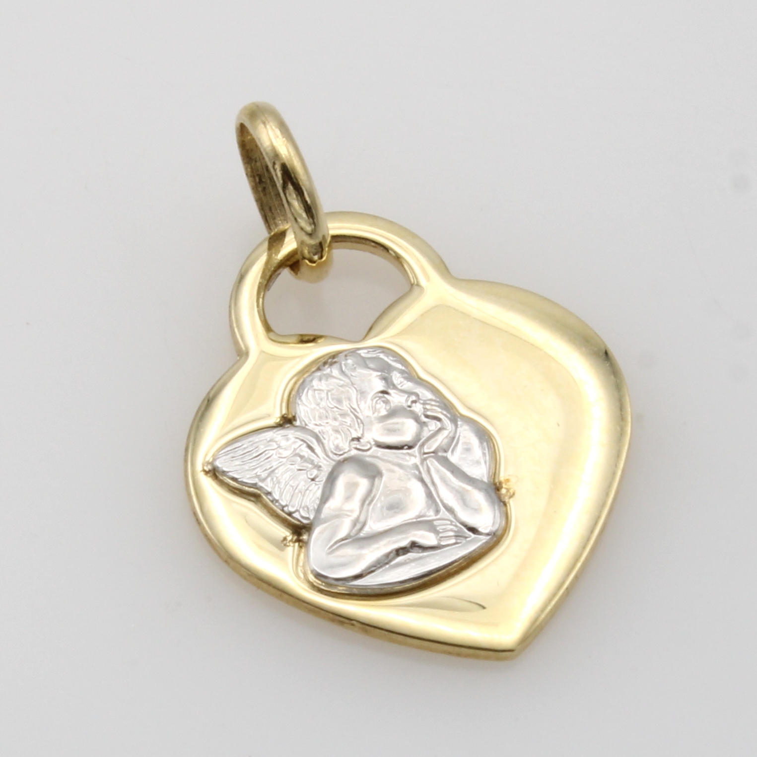 Image 27000818 - Herzanhänger mit Engel, GG/WG 585/000