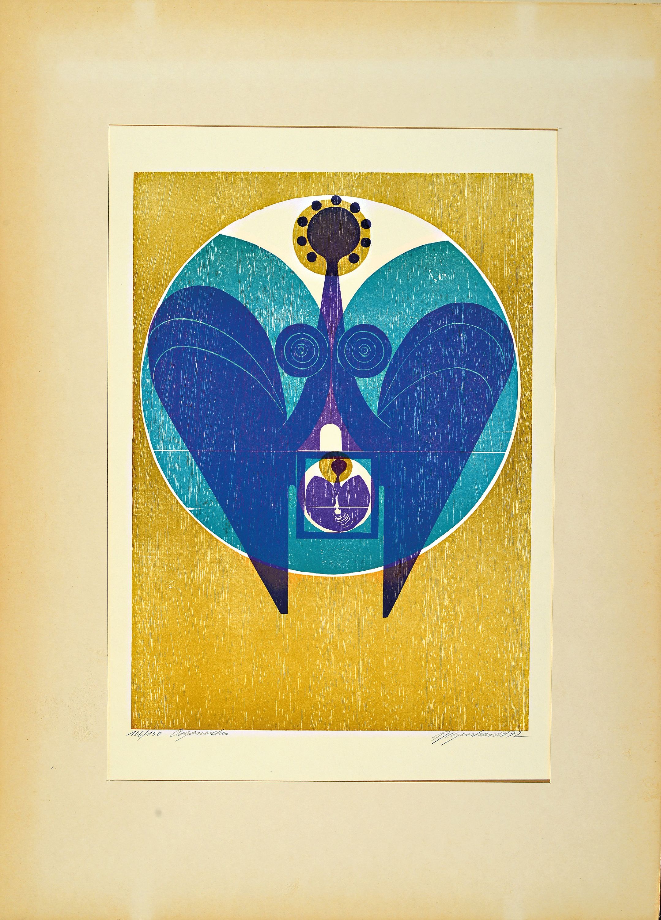 Image 27000831 - Manfred Degenhardt, geb. 1940 Sigmaringen, 7 Holzschnitte, ´Figurenkomposition´, ...