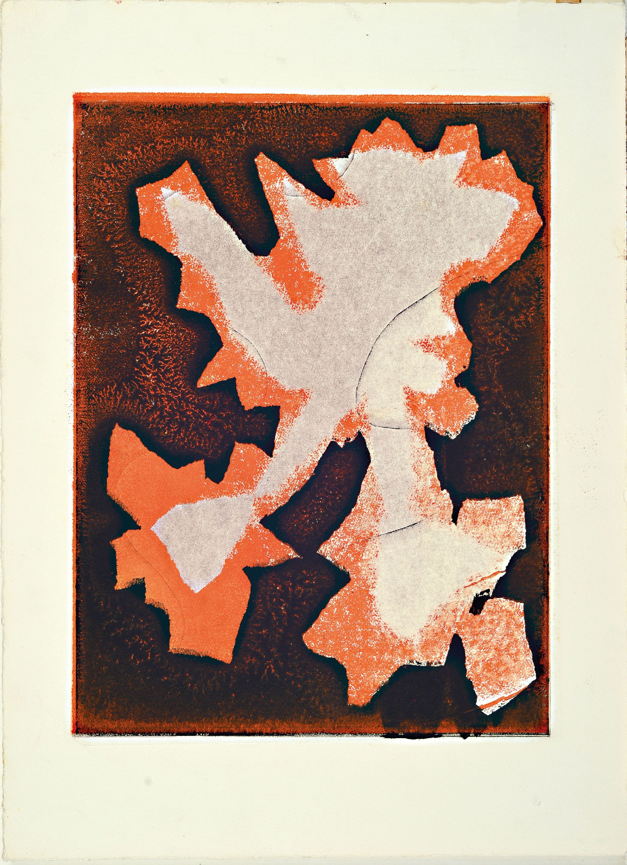 Detail l: Paul Bedra, 1912 Berlin-1998 Düsseldorf, beidseitige Radierung, "Netz", 1987, handsigniert, Blatt 53x40 cm, ungerahmt unter PP