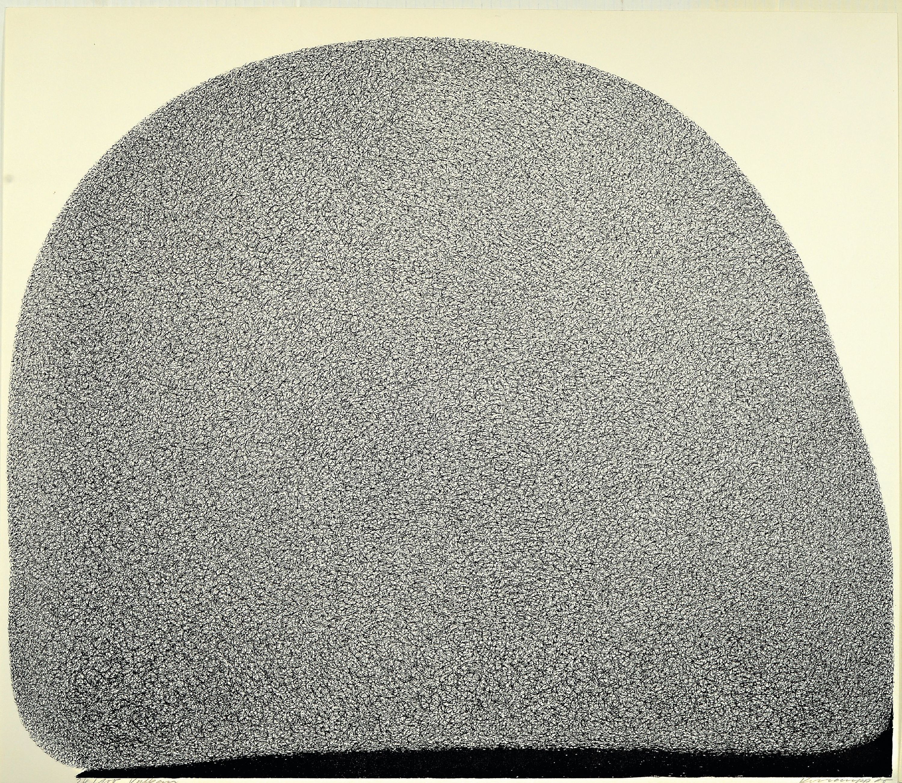 Detail k: Werner Knaupp, 1936 Nürnberg-2025, 2 Lithographien, "Sandsturm" 1973, Ed. e.a., 45x66 cm; "Vulkan" 1978, Ed. 24/100, 52x61 ...