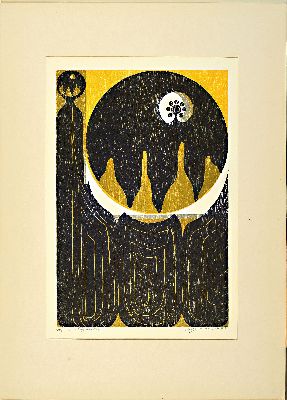 27000831m - Manfred Degenhardt, geb. 1940 Sigmaringen, 7 Holzschnitte, ´Figurenkomposition´, ...